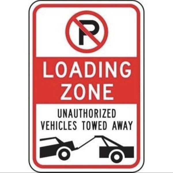 Accuform NO PARKING SIGNS 18 X 12 ENGINEER FRP176RA FRP176RA - main